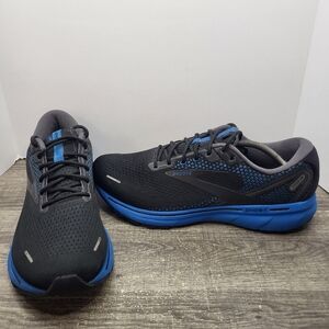 Brooks Ghost 14 Mens Size 13 D Black Blue Athletic Running Shoes Sneakers